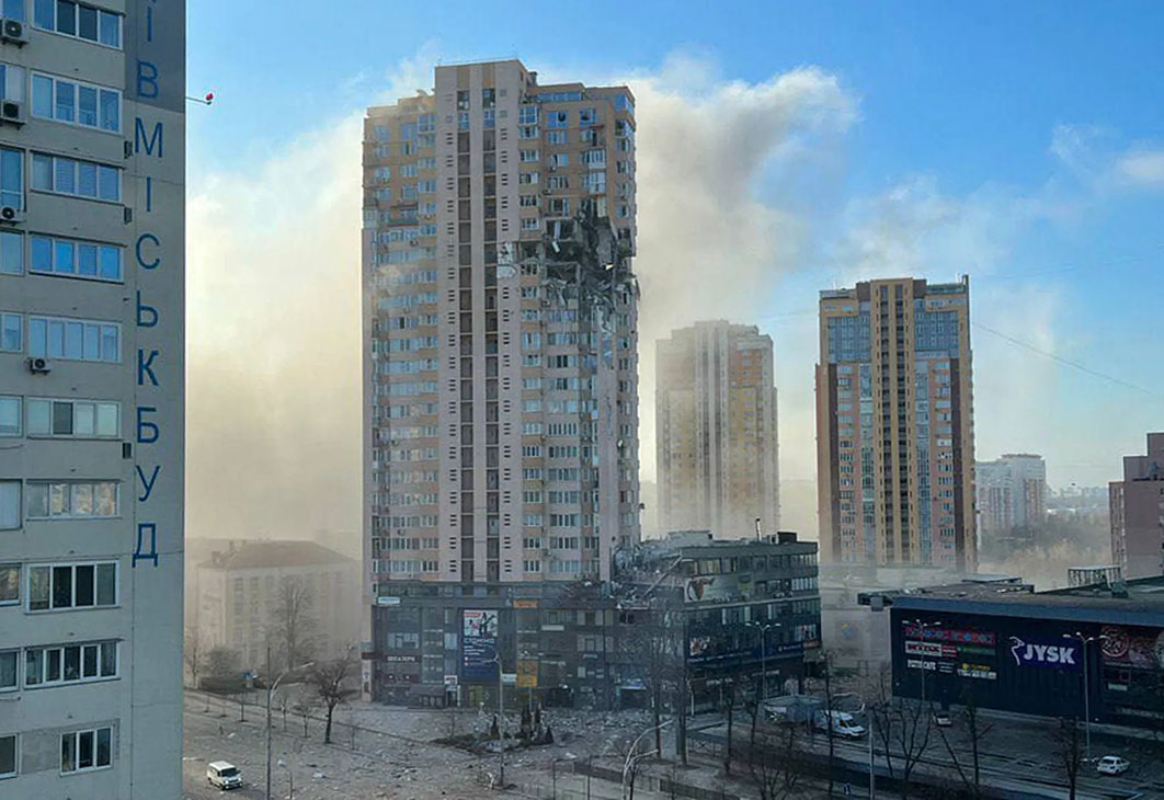 War bombardments of civil areas in Ukraine