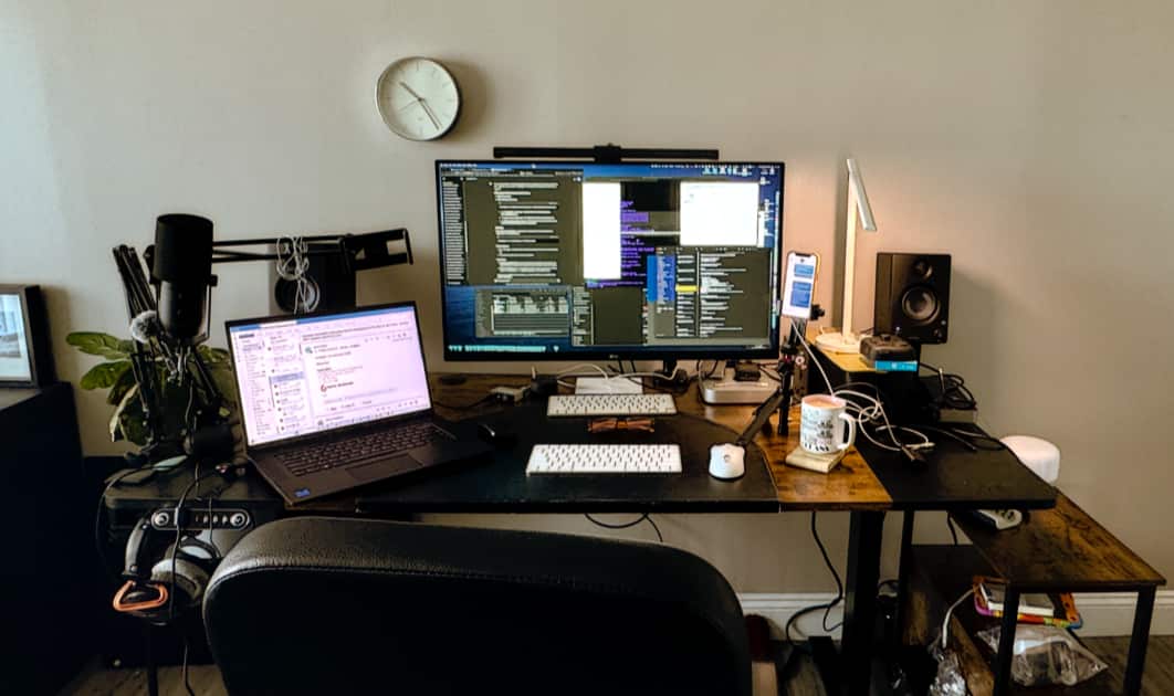 ThinkPad-based work space