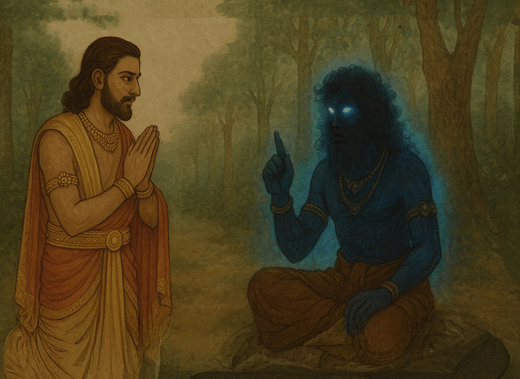 Yudhishthira and Yaksha